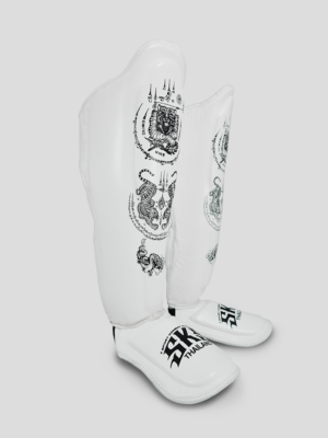SKS Shin guards Special "Sakyant" (White)