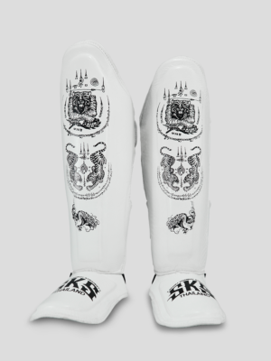 SKS Shin guards Special "Sakyant" (White)