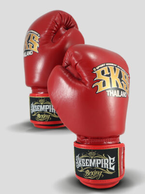 SKS Velcro Boxing Gloves (Red)
