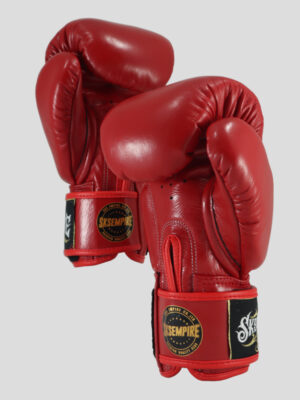 SKS Velcro Boxing Gloves (Red)