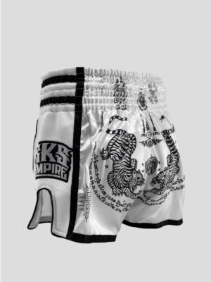 Muaythai shorts,Boxing shorts sakyant tattoos white