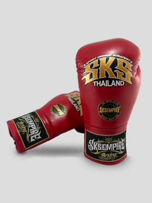 SKS Lace Boxing Gloves (Red)