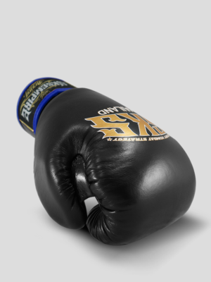 SKS Velcro Boxing Gloves Two-Tone (Black/Blue)