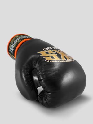 SKS Velcro Boxing Gloves Two-Tone (Black/Orange)