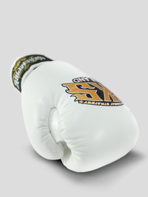 SKS Velcro Boxing Gloves (White)