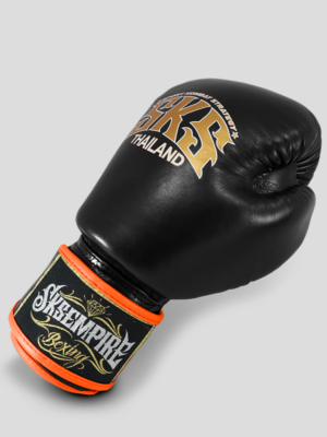 SKS Velcro Boxing Gloves Two-Tone (Black/Orange)