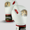 SKS Velcro Boxing Gloves Two-Tone (White/Red)