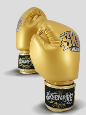 SKS Velcro Boxing Gloves (Gold)