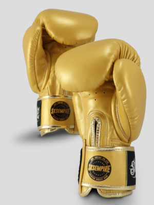 SKS Velcro Boxing Gloves (Gold)
