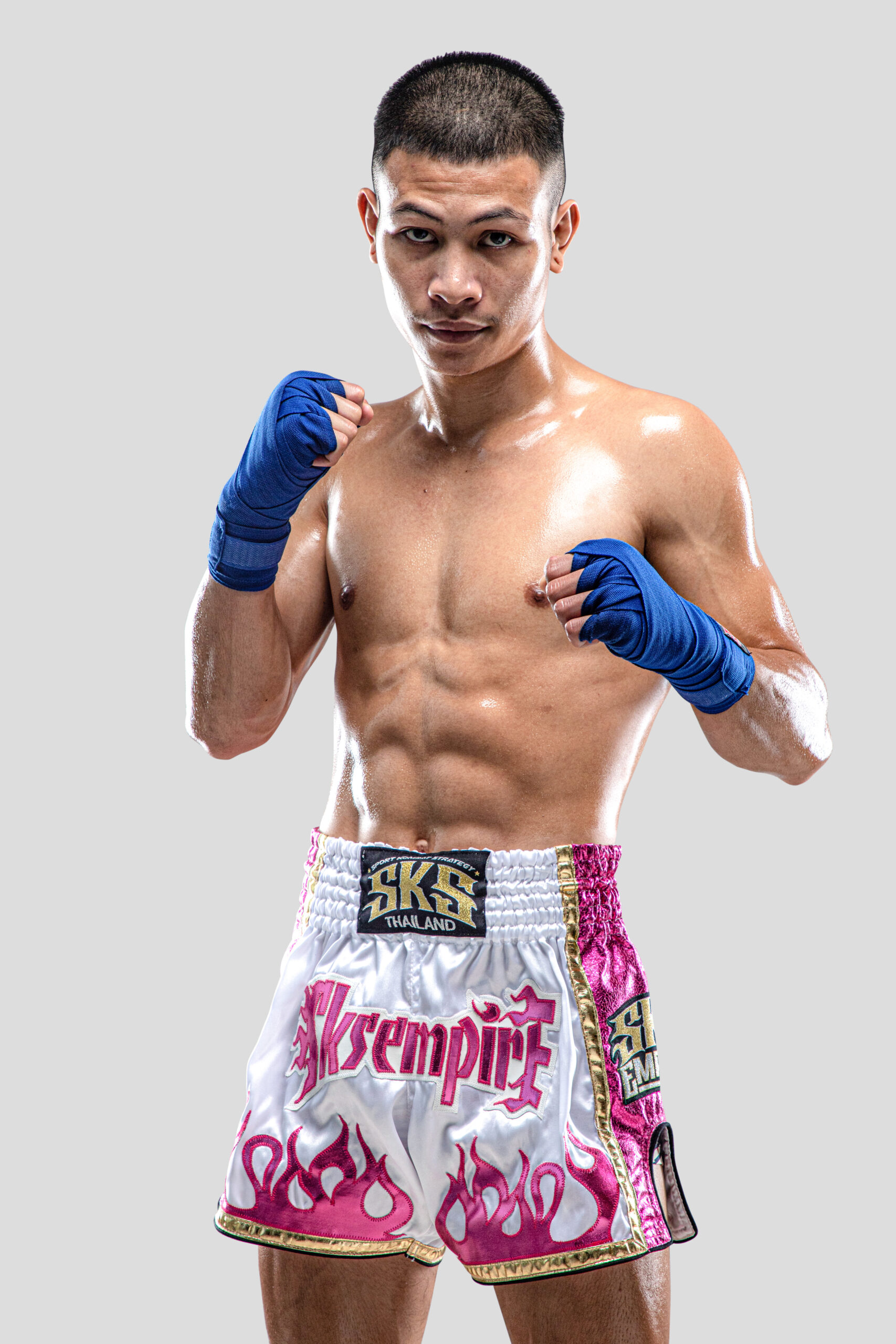 SKS Empire Fire (Pink) Shorts | SKSBoxing