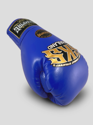 SKS Lace Boxing Gloves (Blue)