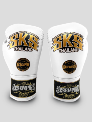SKS Lace Boxing Gloves (White)