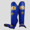 SKS Shin guards Synthetic Leather-(Blue)