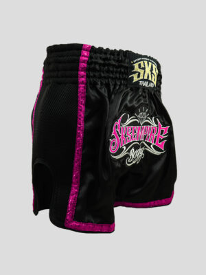SKS Empire Retro Muaythai Thai Shorts (Thai Graphic Rim)-PINK
