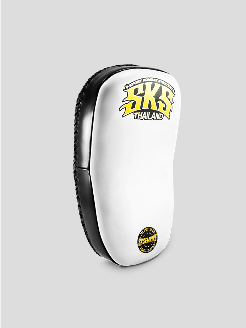 SKS Compact Curve Kicking Pads (White-Black) SKS Compact Curve Kicking Pads (White-Black)