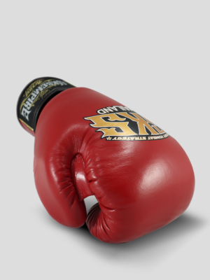 SKS Velcro Boxing Gloves Two-Tone (Red/Black)