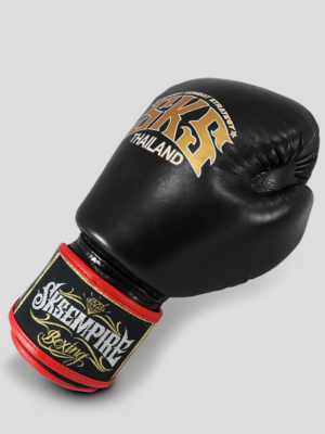 SKS Velcro Boxing Gloves Two-Tone (Black/Red)
