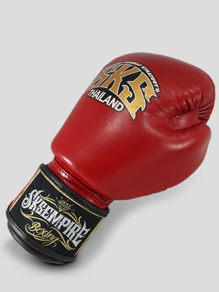 SKS Velcro Boxing Gloves Two-Tone (Red/Black) SKS Velcro Boxing Gloves Two-Tone (Red/Black)