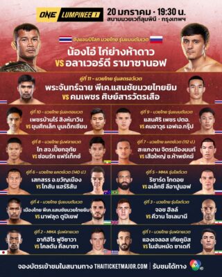 ONE Lumpinee The beginning of the great battle of boxing , 20 January 2023