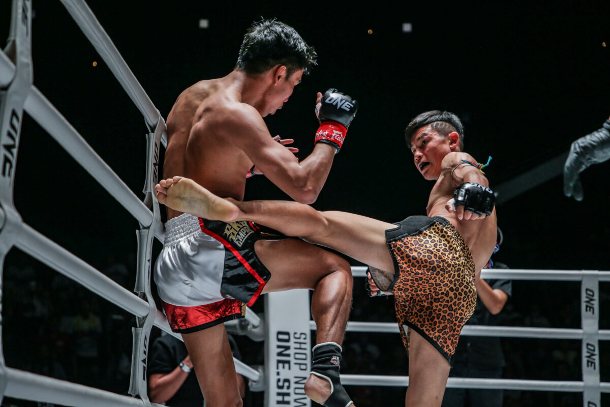 Collection of images from battles in the battle of ONE Lumpinee.