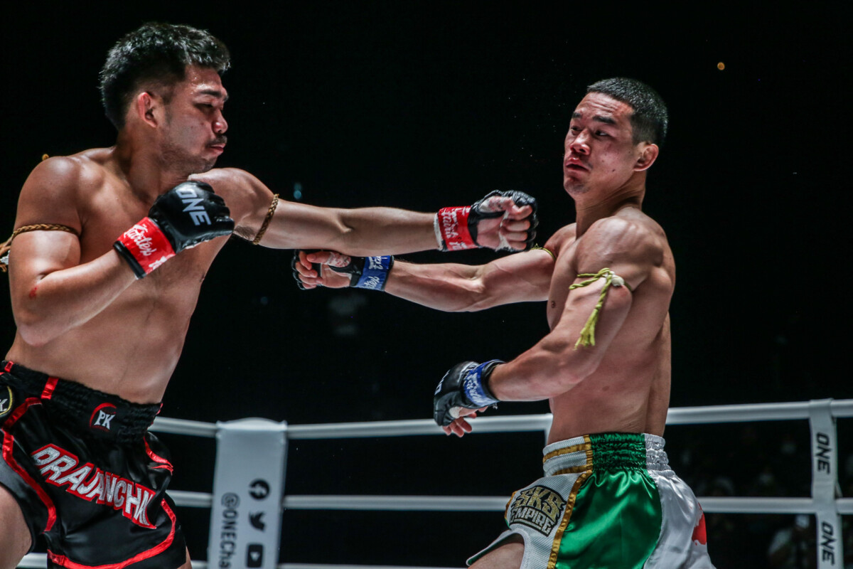 Collection of images from battles in the battle of ONE Lumpinee.