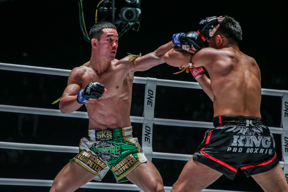 Collection of images from battles in the battle of ONE Lumpinee.