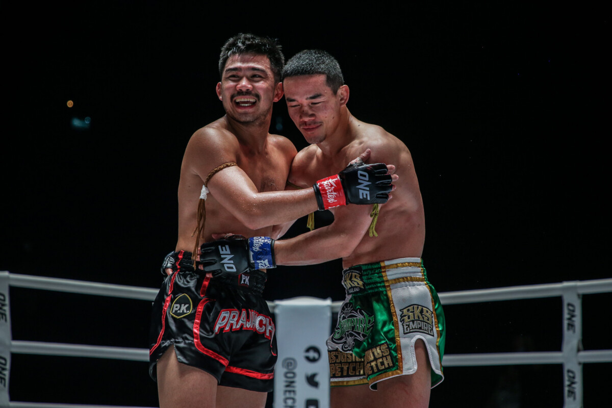Collection of images from battles in the battle of ONE Lumpinee.
