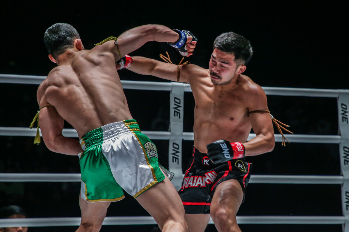 Collection of images from battles in the battle of ONE Lumpinee.