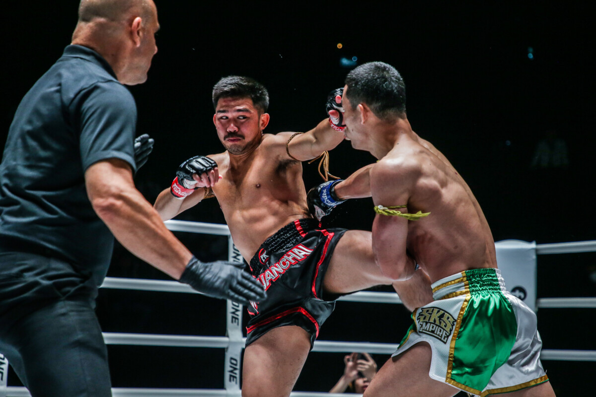 Collection of images from battles in the battle of ONE Lumpinee.