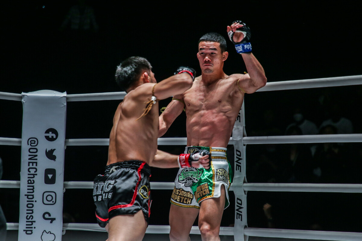 Collection of images from battles in the battle of ONE Lumpinee.