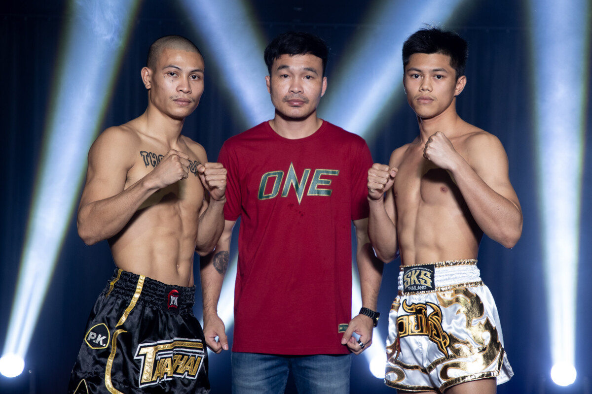 Collection of images from battles in the battle of ONE Lumpinee.