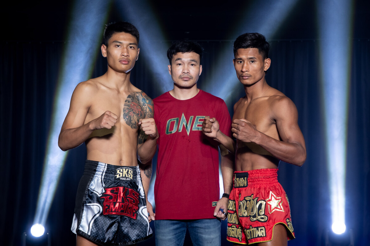 Collection of images from battles in the battle of ONE Lumpinee.