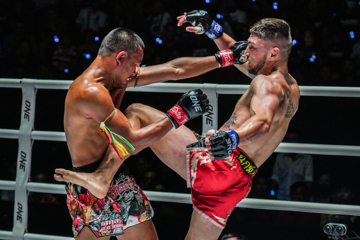 Collection of images from battles in the battle of ONE Lumpinee.