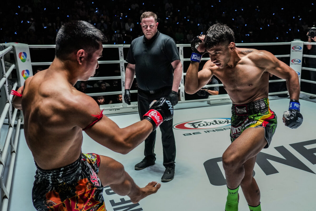 Collection of images from battles in the battle of ONE Lumpinee.