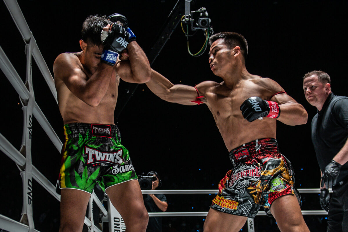 Collection of images from battles in the battle of ONE Lumpinee.