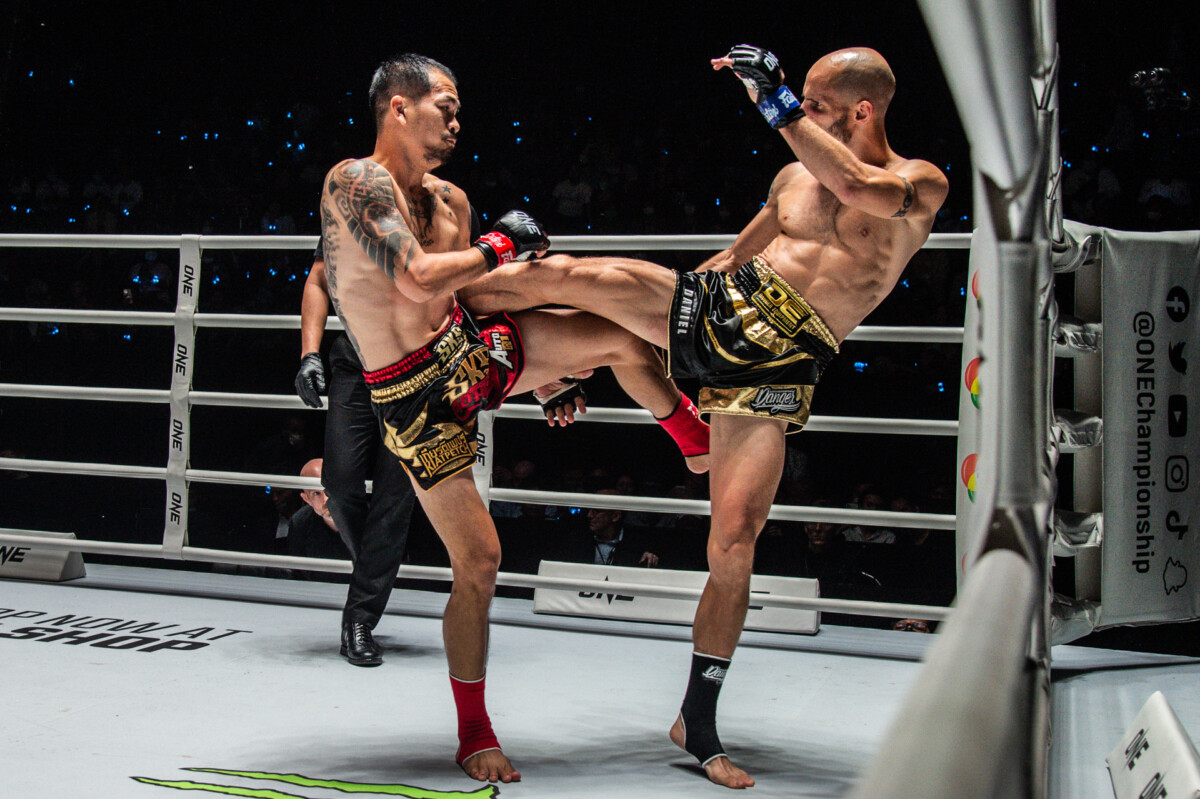 Collection of images from battles in the battle of ONE Lumpinee.