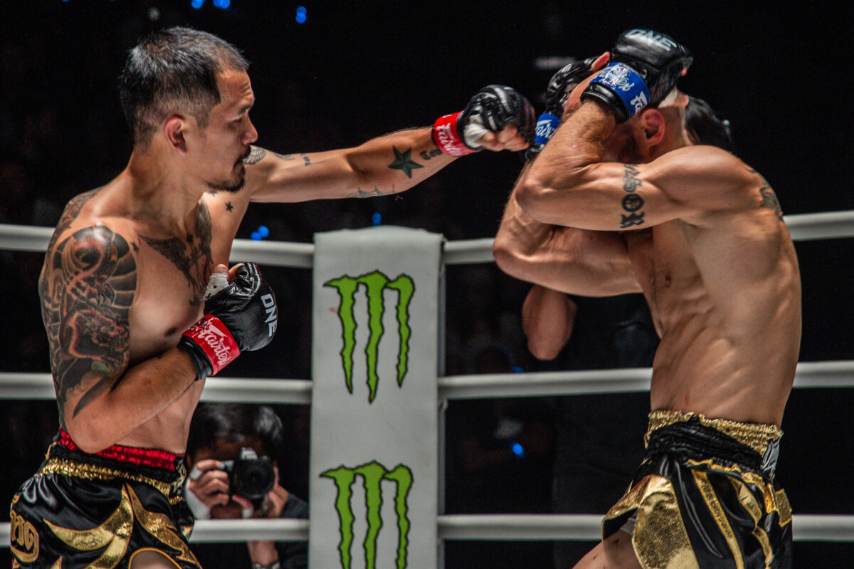 Collection of images from battles in the battle of ONE Lumpinee.