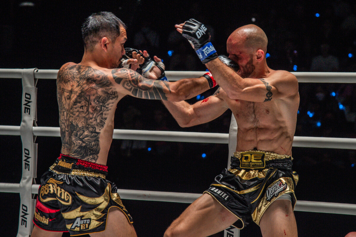 Collection of images from battles in the battle of ONE Lumpinee.