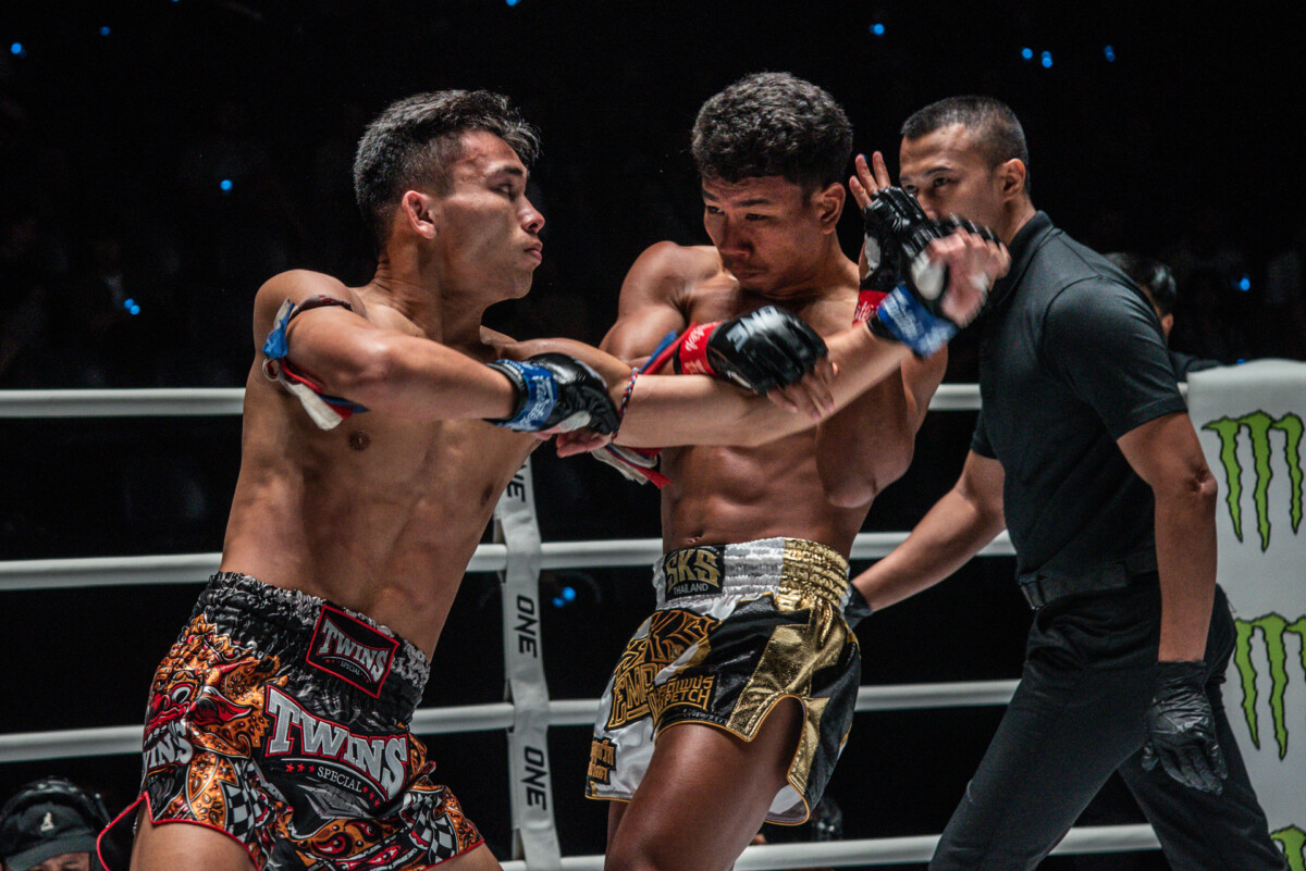 Collection of images from battles in the battle of ONE Lumpinee.