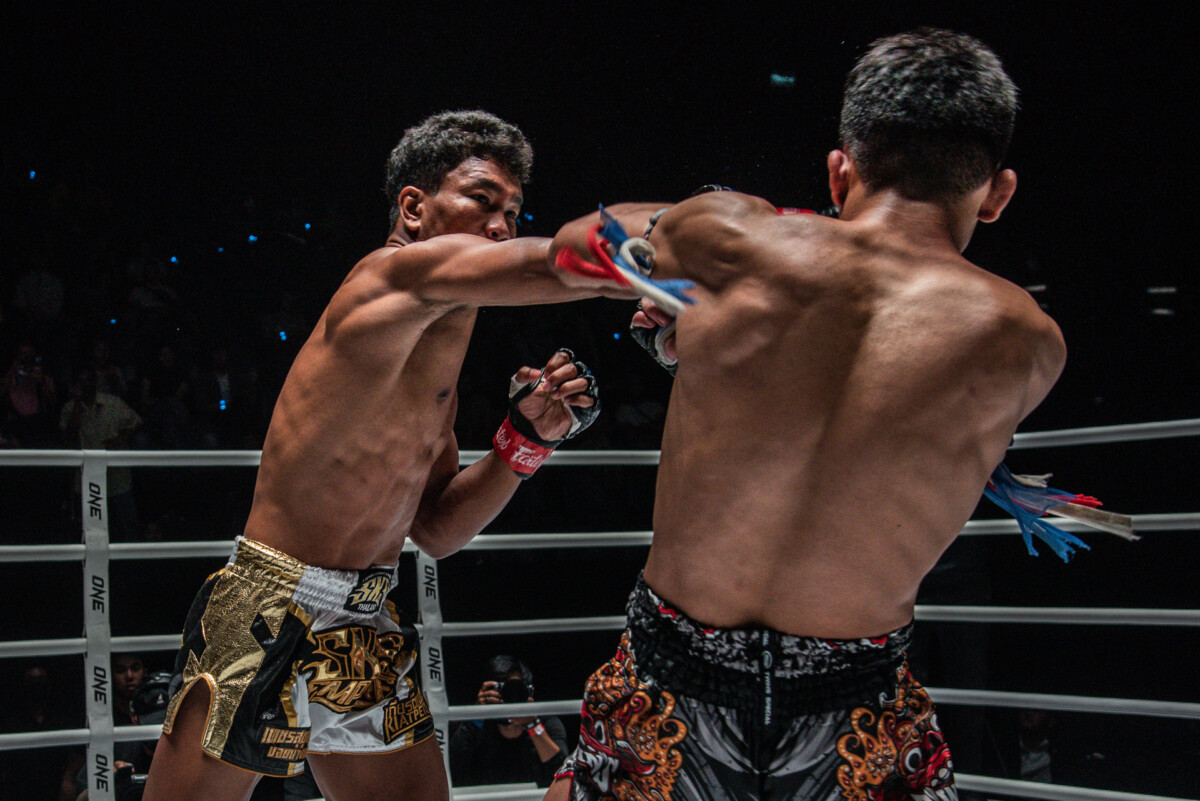 Collection of images from battles in the battle of ONE Lumpinee.