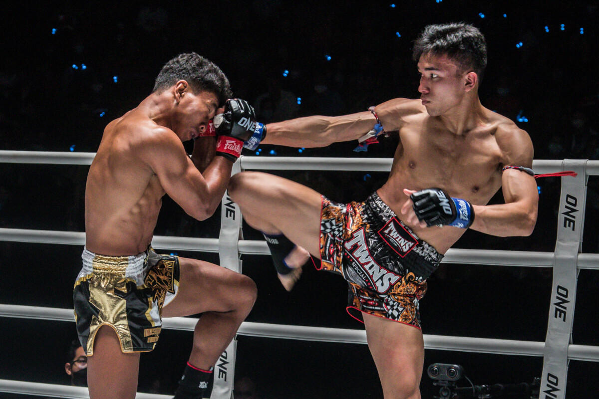 Collection of images from battles in the battle of ONE Lumpinee.