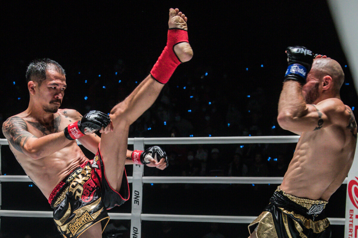 Collection of images from battles in the battle of ONE Lumpinee.
