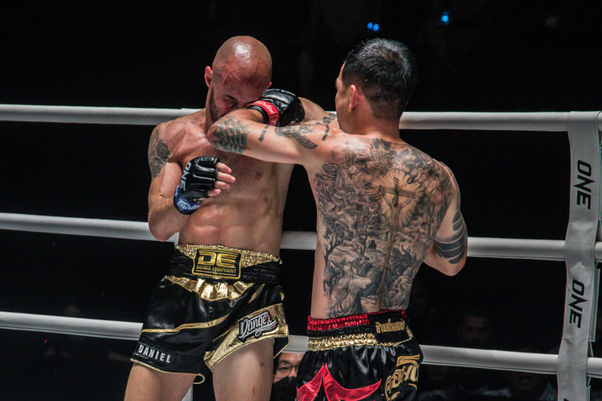 Collection of images from battles in the battle of ONE Lumpinee.