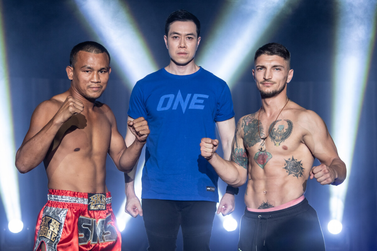 Collection of images from battles in the battle of ONE Lumpinee.