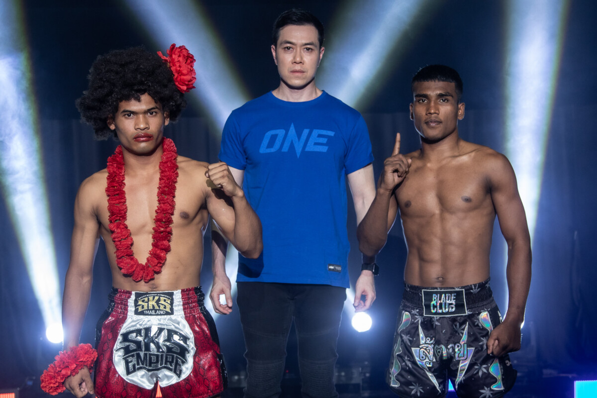 Collection of images from battles in the battle of ONE Lumpinee.