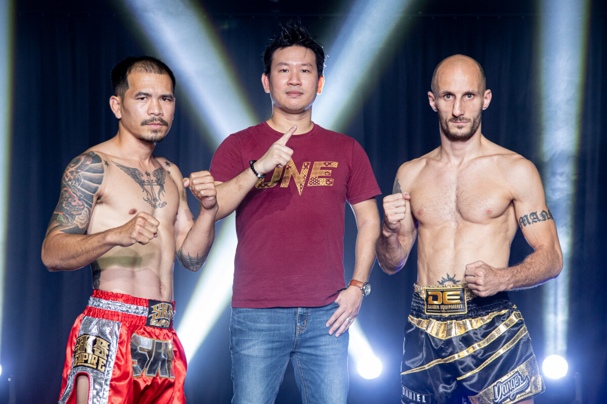Collection of images from battles in the battle of ONE Lumpinee.