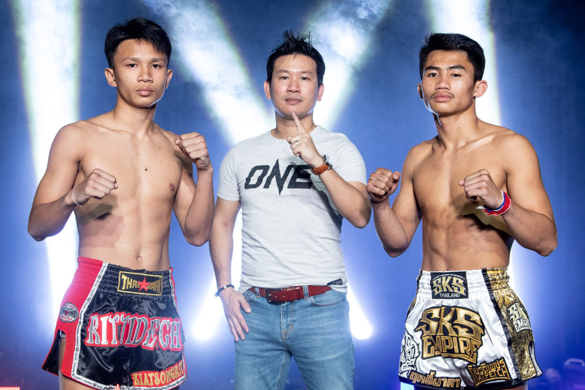Collection of images from battles in the battle of ONE Lumpinee.