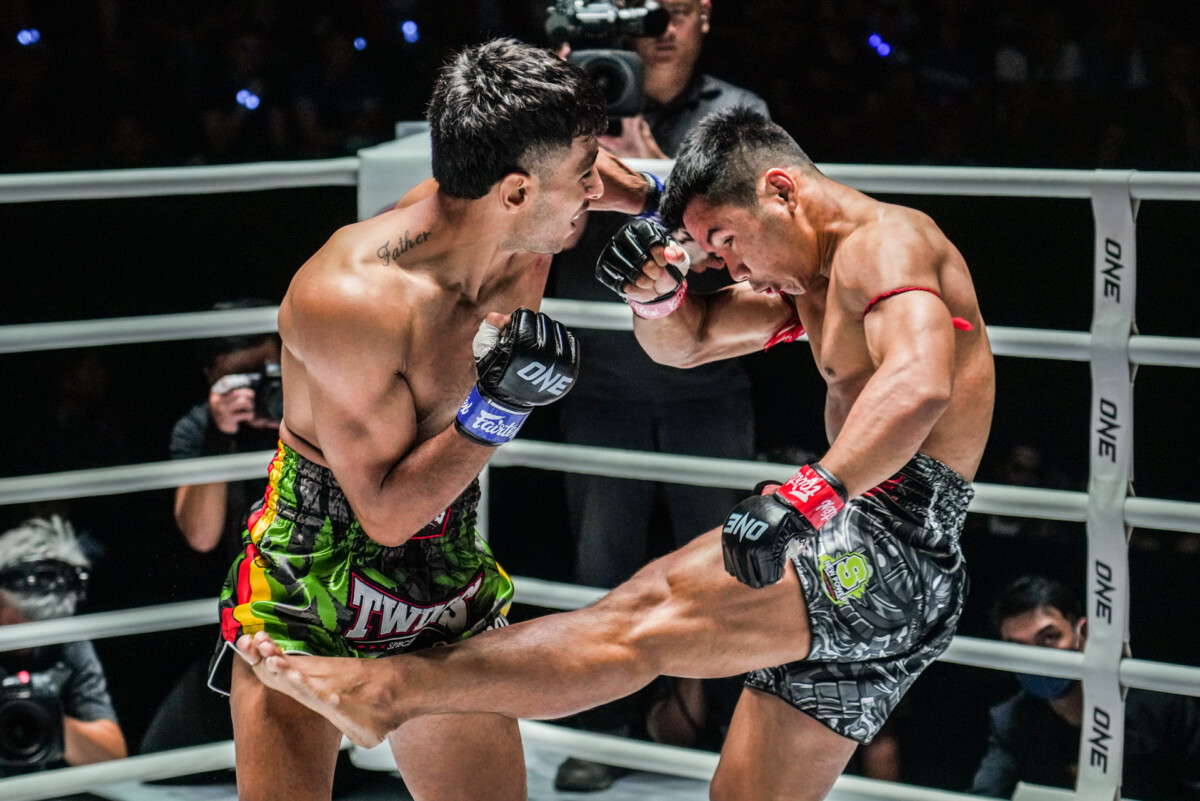 Collection of images from battles in the battle of ONE Lumpinee.