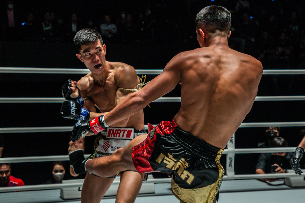 Collection of images from battles in the battle of ONE Lumpinee.