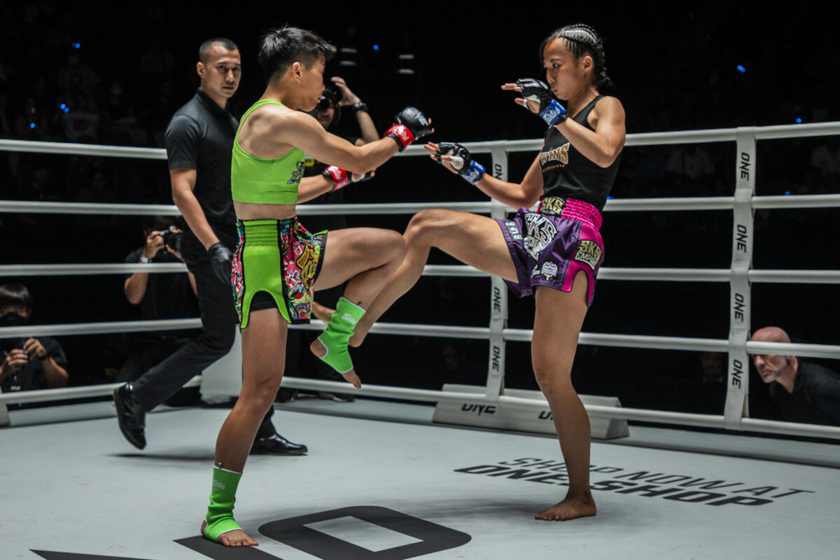 Collection of images from battles in the battle of ONE Lumpinee.